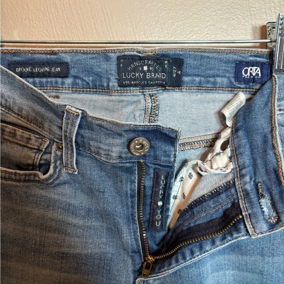 Lucky Brand Women's Brooke Legging Distressed Jeans Light Wash Size 4/27 - Picture 4 of 6